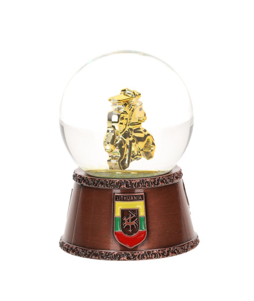 Sniego rutulys Lietuva su Vyčiu ir herbu